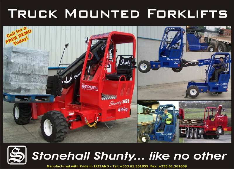 Stonehall Shunty truck mounted forklift with telescopic boom... The Smarter Choice